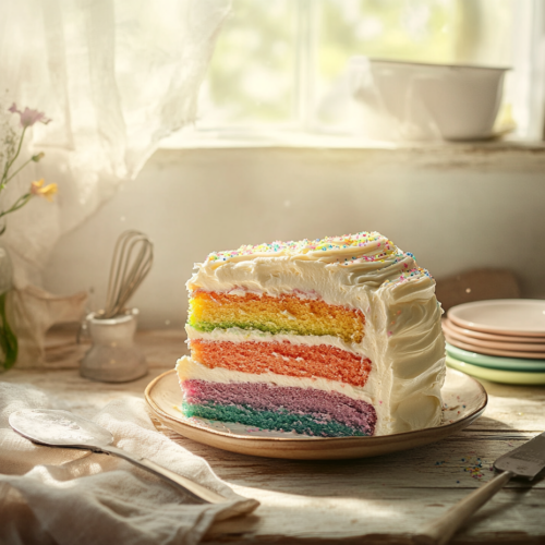 Rainbow Layer Cake