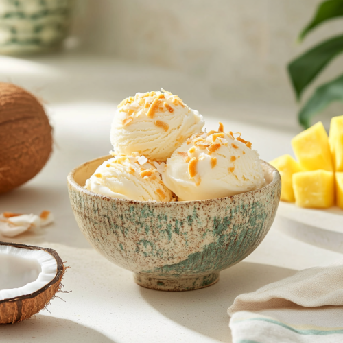Tropical Coconut Bliss Ice Cream