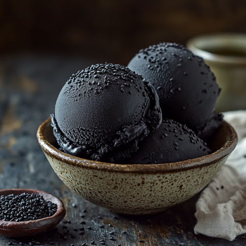 Black Sesame Ice Cream