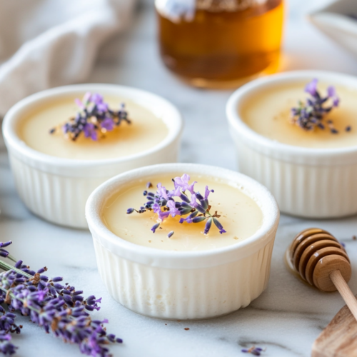 Lavender Honey Panna Cotta - A French Twist