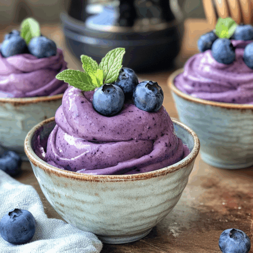 Blueberry Frozen Yogurt