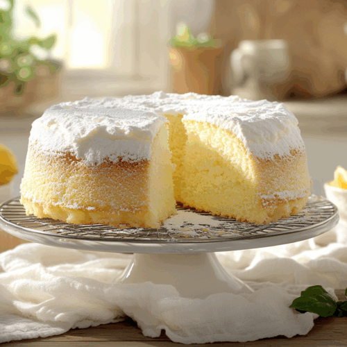 Classic Lemon Chiffon Cake