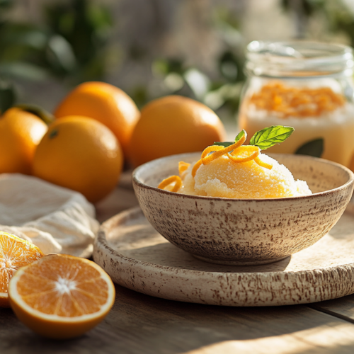 Refreshing Orange Sorbet
