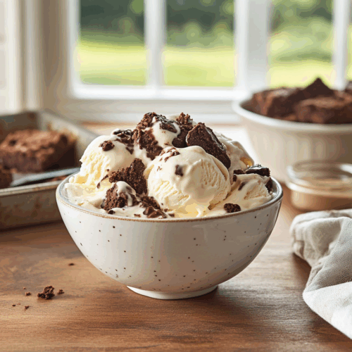 Fudge Brownie Ice Cream